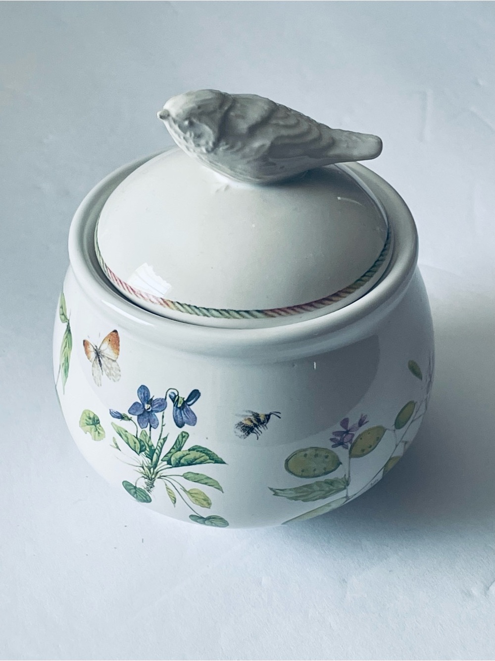 Wildflower Meadow by Marjolein Bastin  Bird Sugar Bowl 5x5